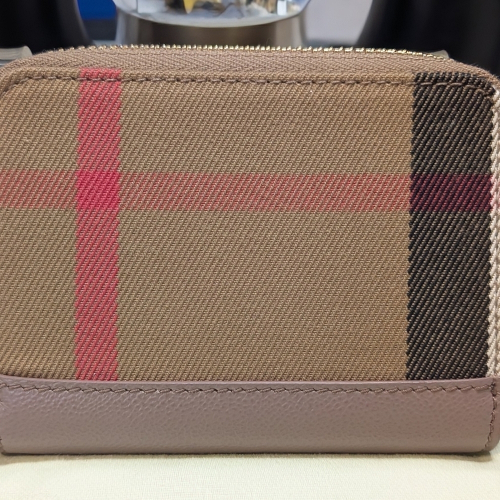 Burberry Check Mini Compact Wallet - Picture 3 of 10